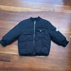 Cotton On Black Puffer Jacket with Matte Finish